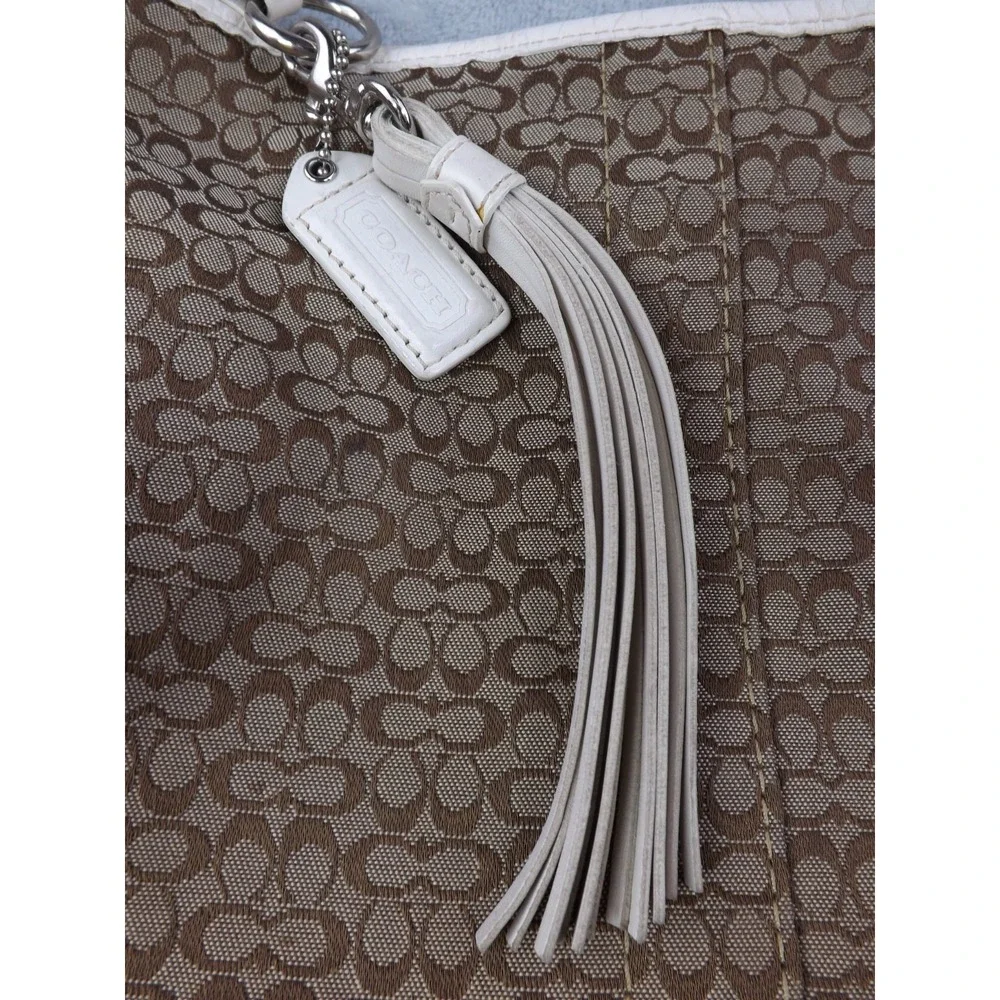 Coach Signature Leather Canvas Crossbody Bag Vintage Brown/Cream J0685-F10417 - Picture 3 of 16